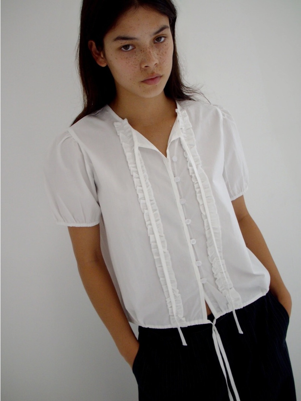 Deiji Studios Double Frill Top
